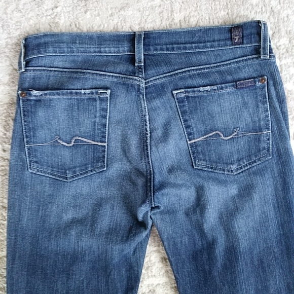 7FAM Bootcut Y2K Jeans 7 For All Mankind Jeans Size 29 Blue - Picture 9 of 16